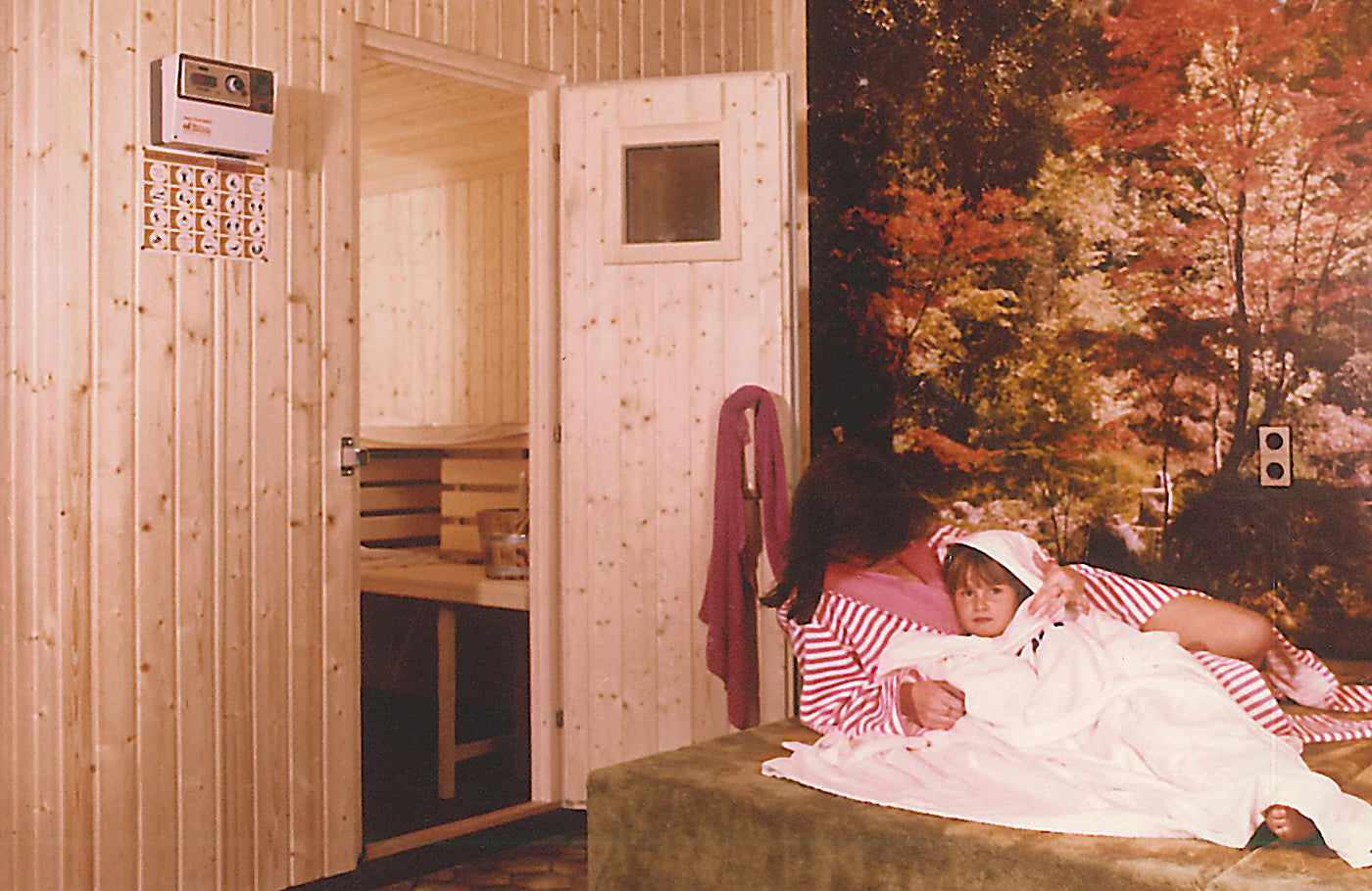 Firmengeschichte MANZ DÖBELE, alte Sauna 1970