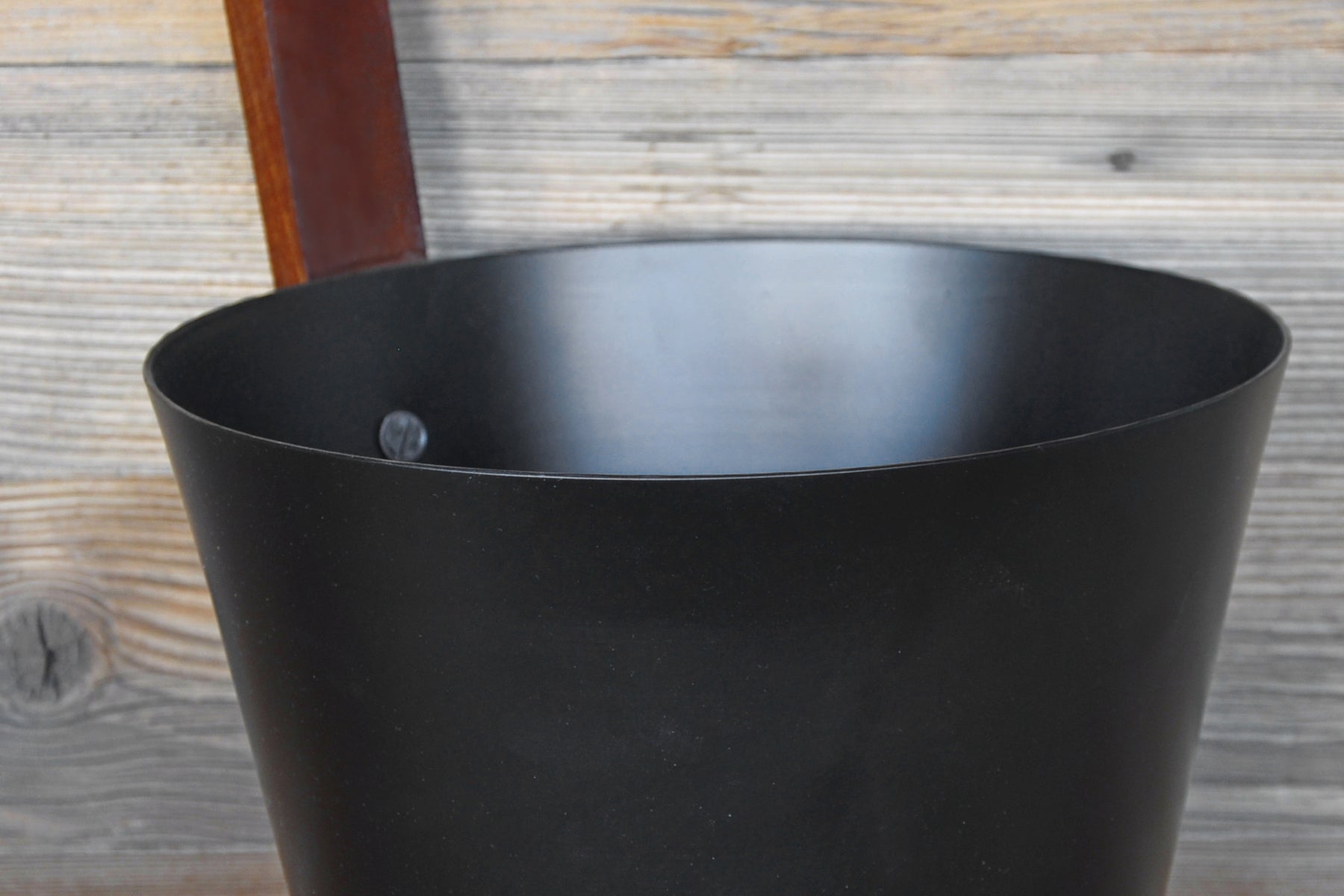 Aufgusskübel aus Alu schwarz