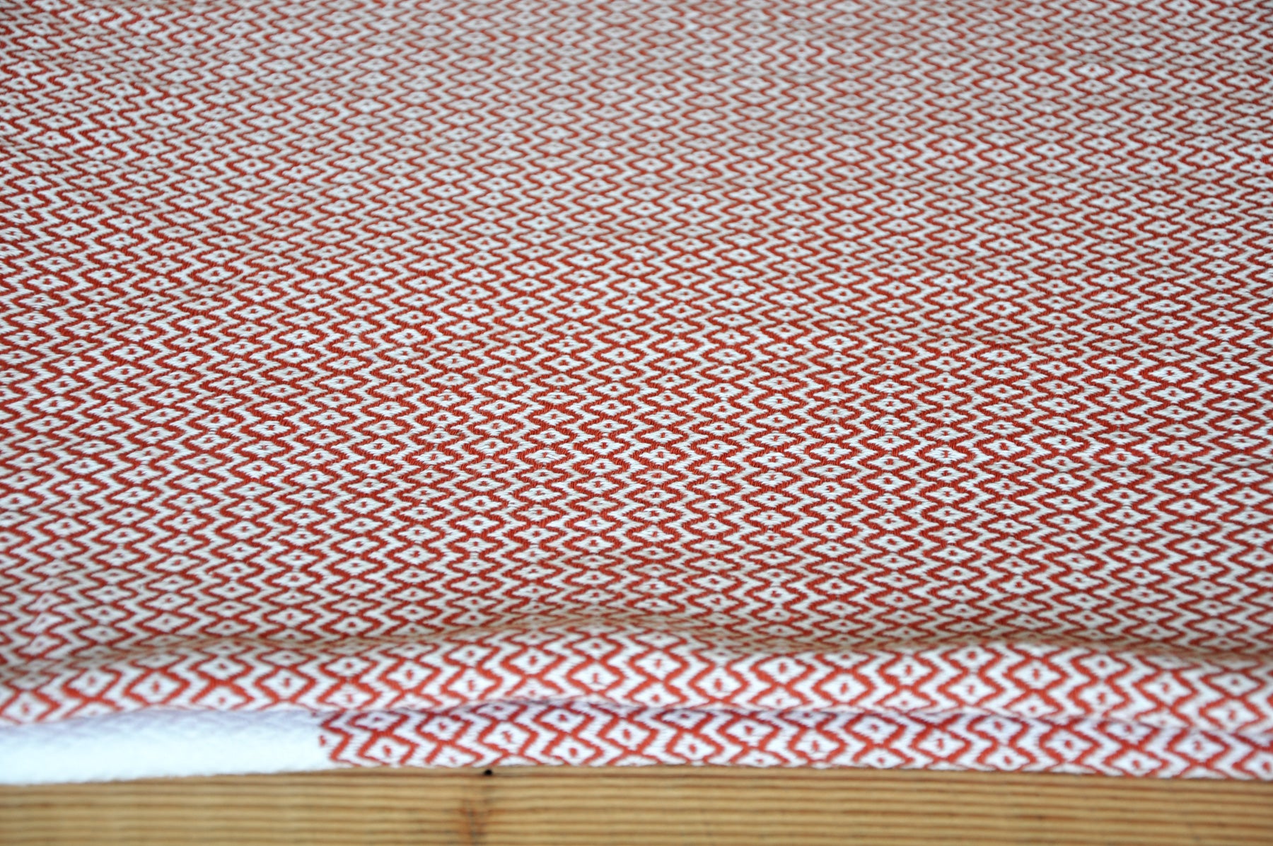 Hamamtuch in Rot gemustert