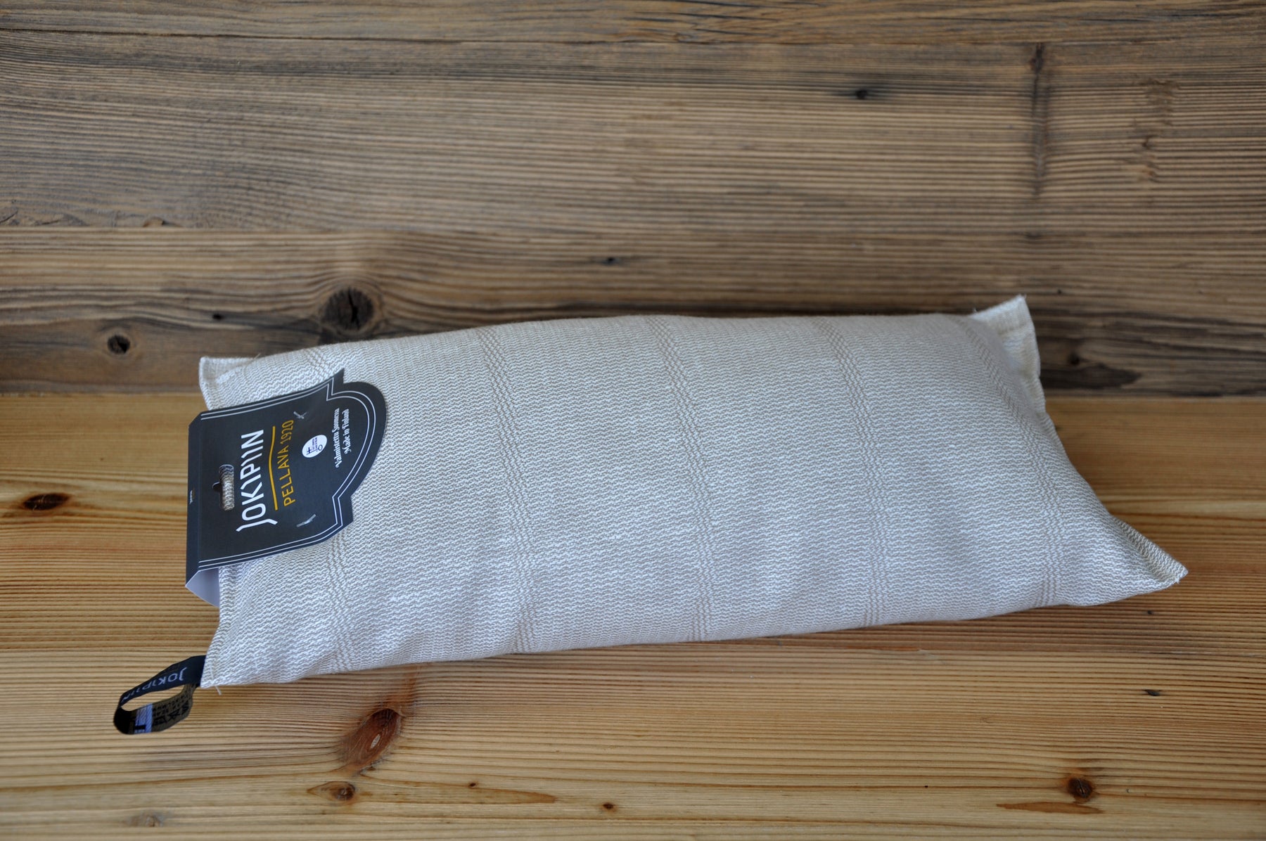 Saunakissen aus Leinen/Baumwolle in Beige