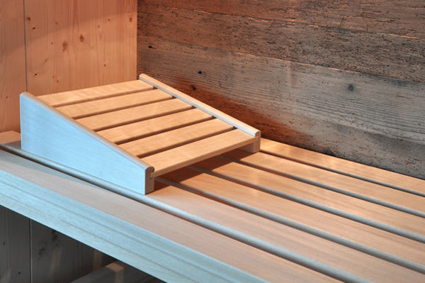 Kopf- oder Rückenstütze Standard Espe, gerade Form, in Sauna