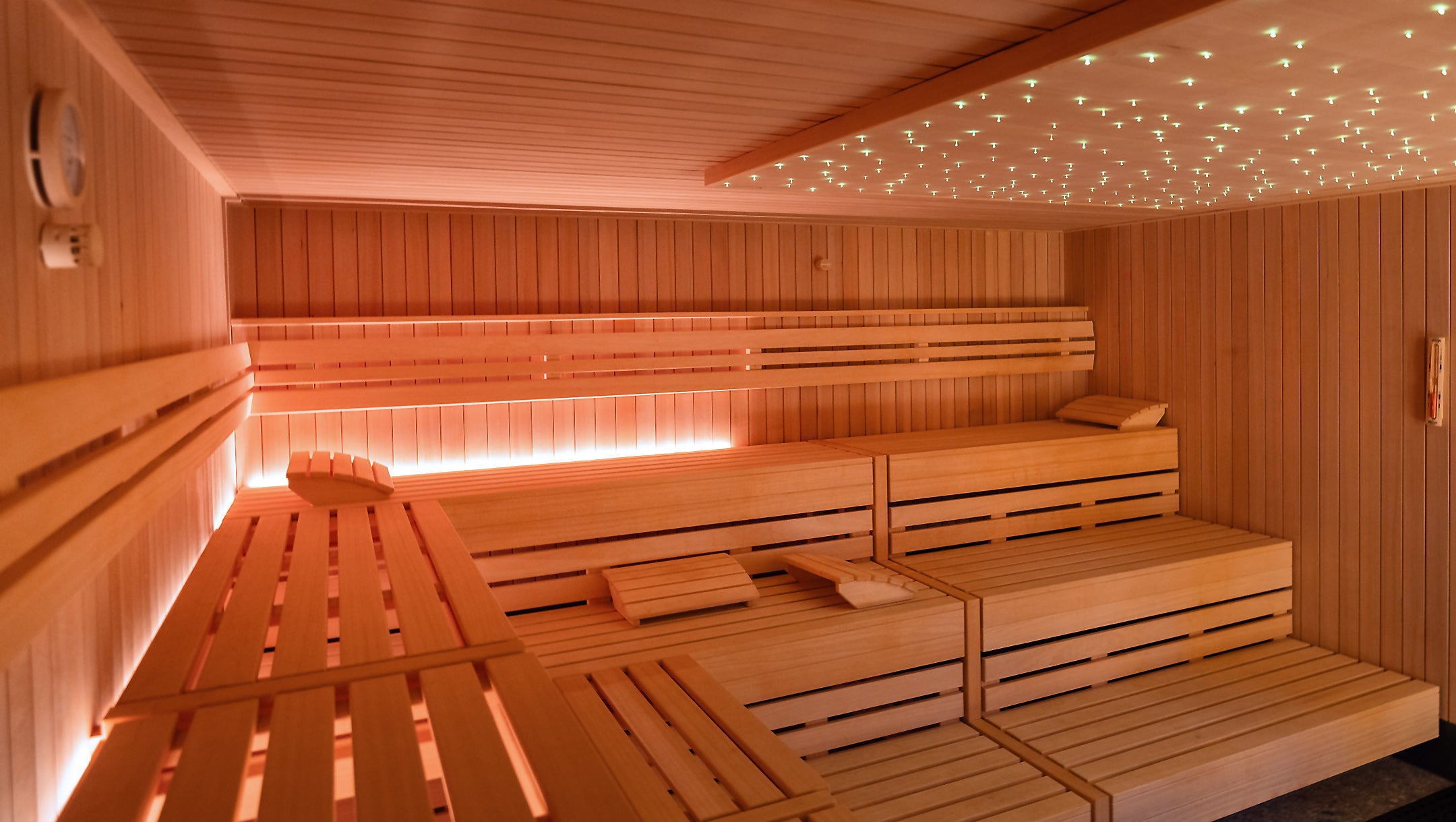 Referenzen gewerblich, Rückgrat Bad Krozingen, Fitnessstudio, Finnische Sauna mit Aufgussautomatik, Biosauna