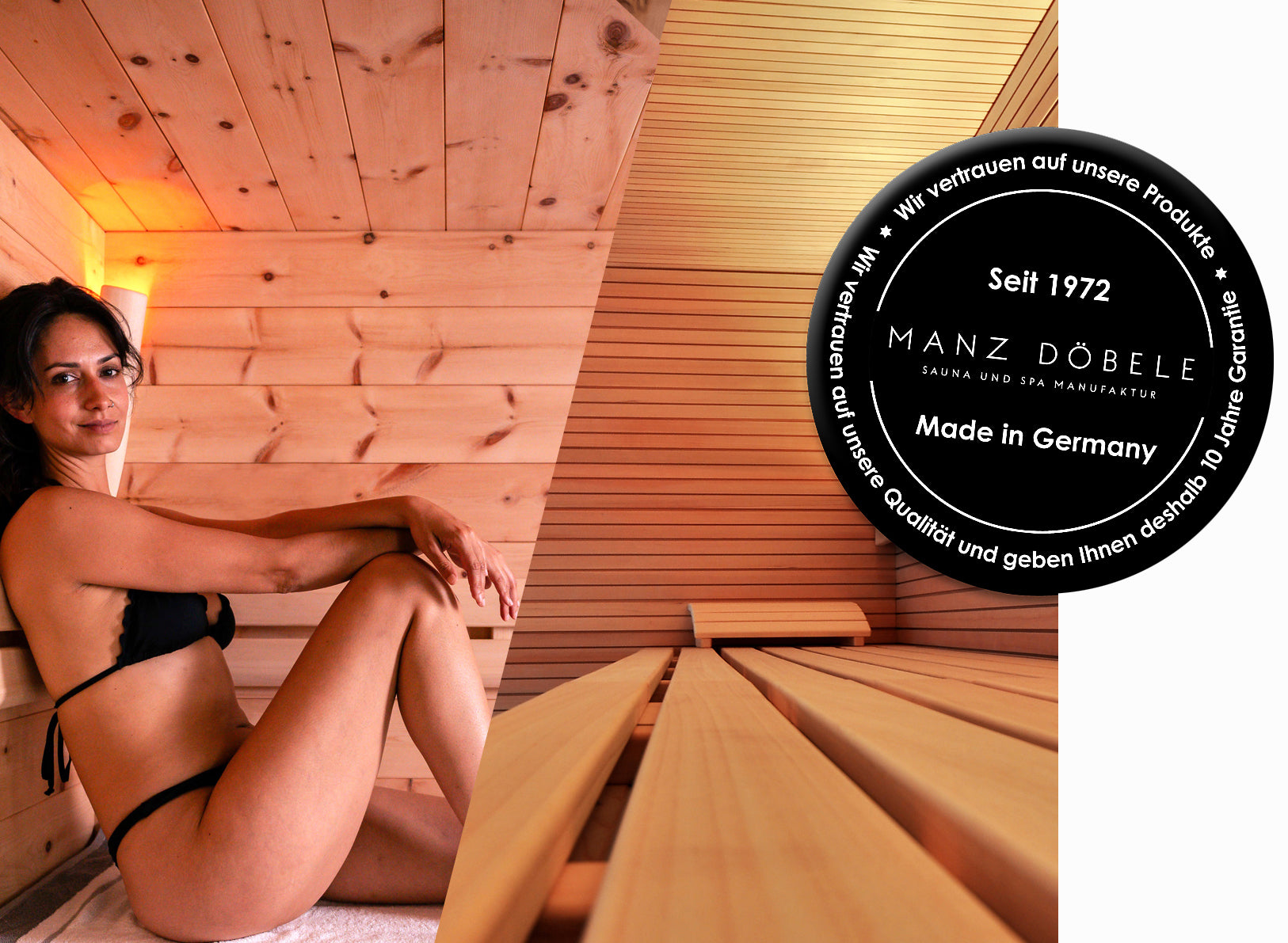 Saunarenovation bei Manz Döbele, Gütesiegel, seit 1972, Made in Germany