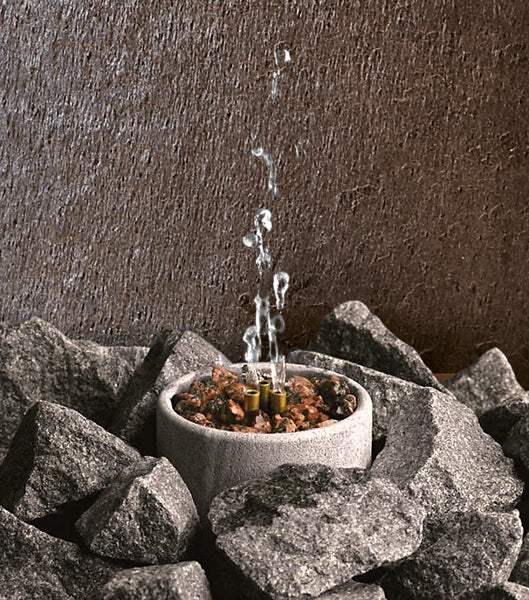 Saunatroikka Wasserfontäne Speckstein